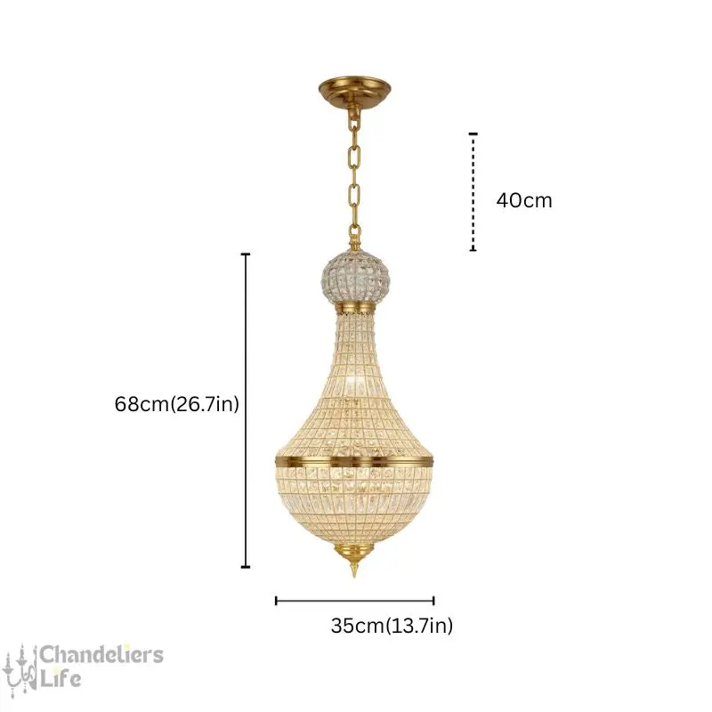 British Style Crystal Vintage Chandelier - Image 5