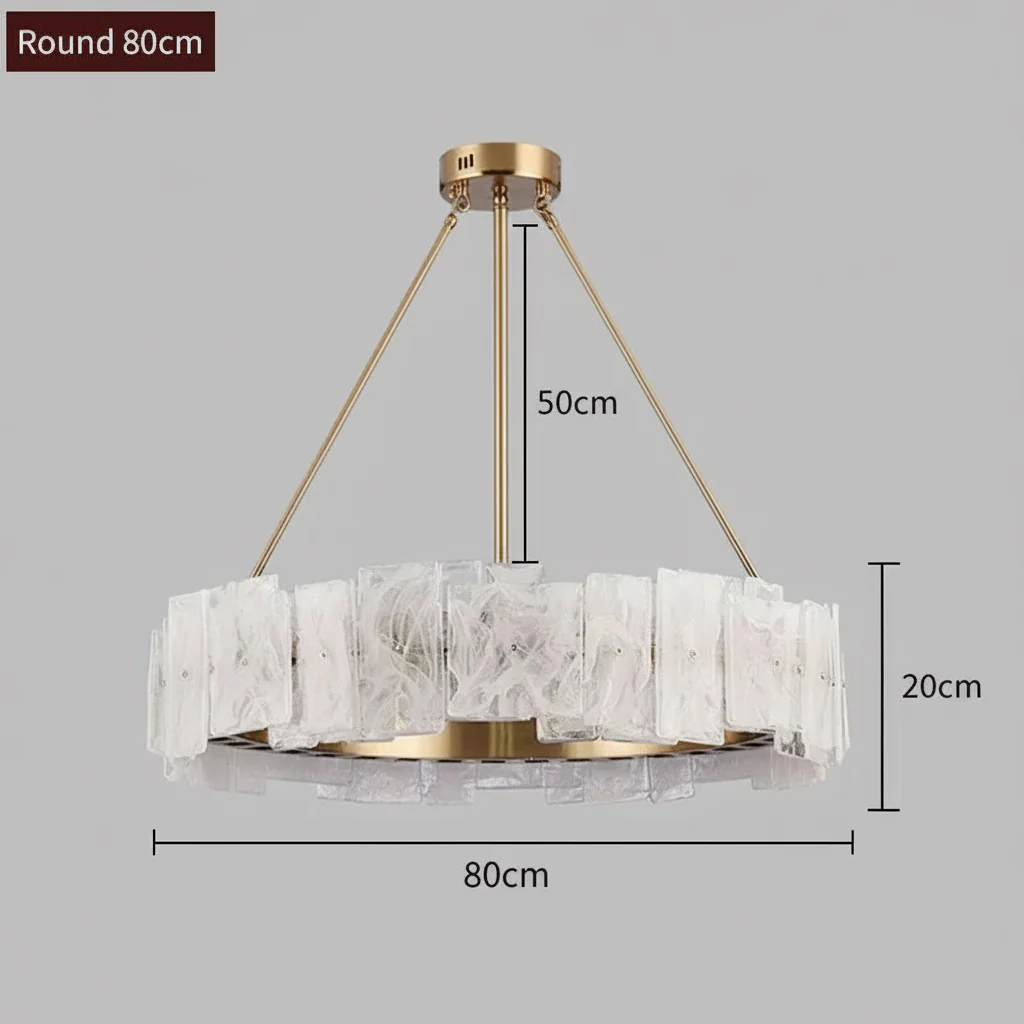 Cloud Glass Modern Chandelier - Image 7