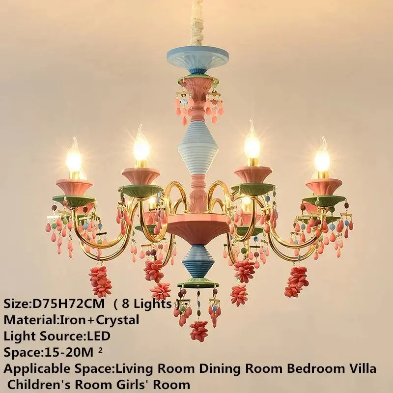 Coloured Children's Room Modern Chandelier - Image 7