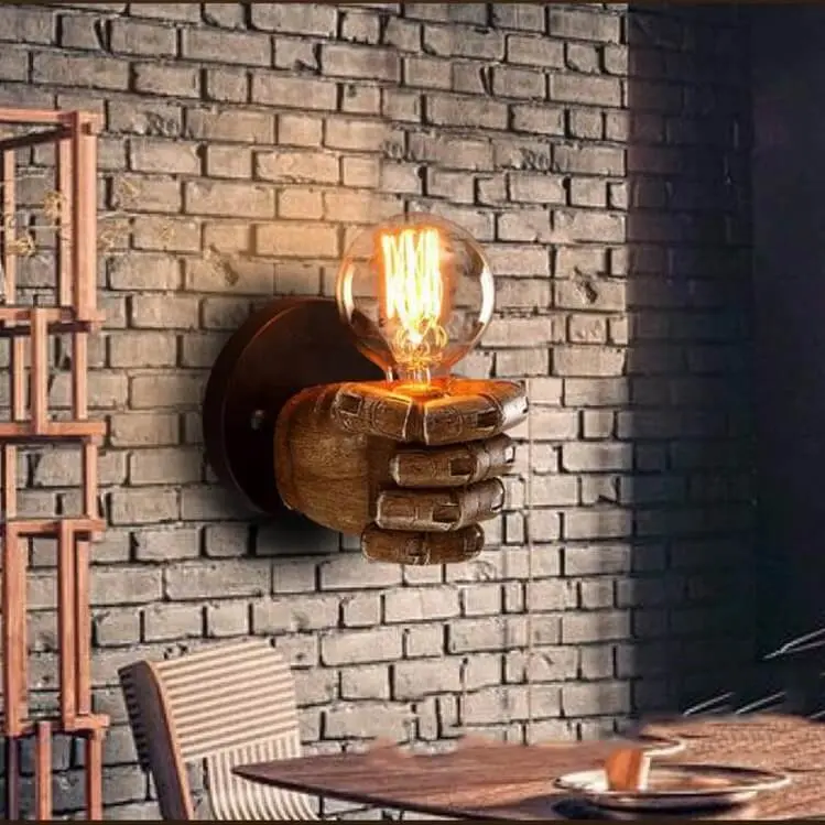 Hand Shaped One Wall Light Lamp - Image 4