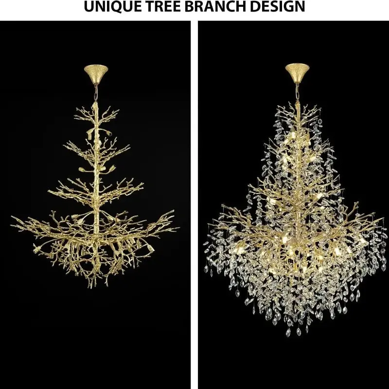 Luxury Crystal Chandelier Foyer Lighting - Image 7