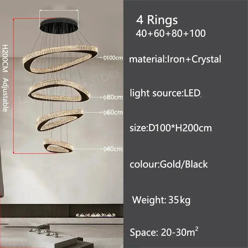 Luxury Modern Home Decoration Villa Chandelier - Image 26