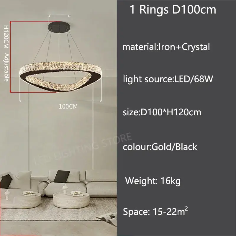 Luxury Modern Home Decoration Villa Chandelier - Image 9