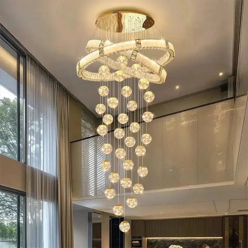 Modern Home Decor Led Staircase Chandeliers - Image 3