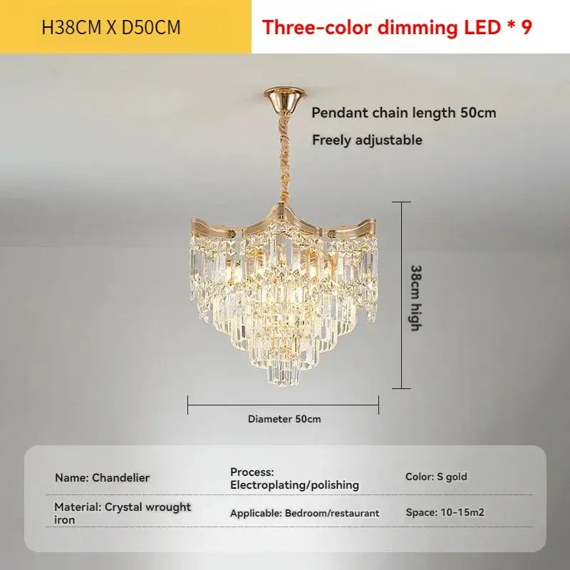 Modern Luxury Stairs Large Crystal Chandeliers - Image 11