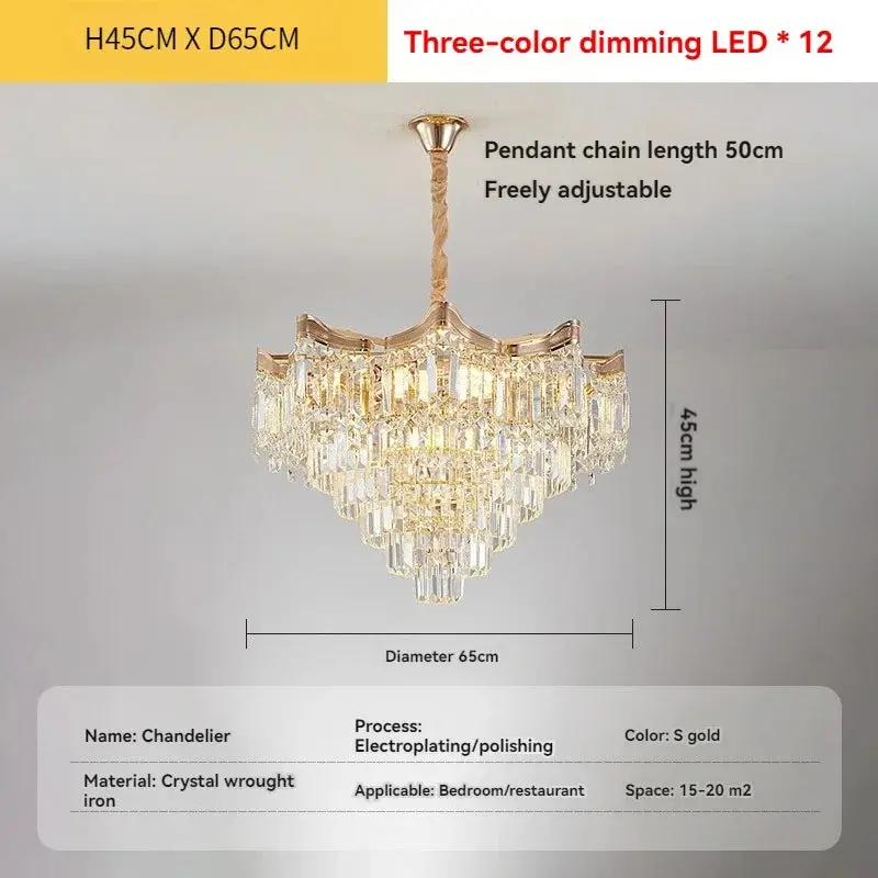Modern Luxury Stairs Large Crystal Chandeliers - Image 12