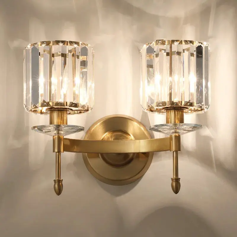 Nordic Crystal Iron Wall Lamp - Image 4