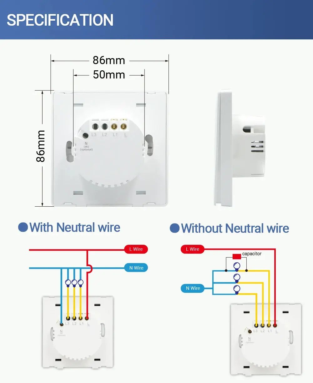 Push Button Smart 2 Way Light Switch - Image 6