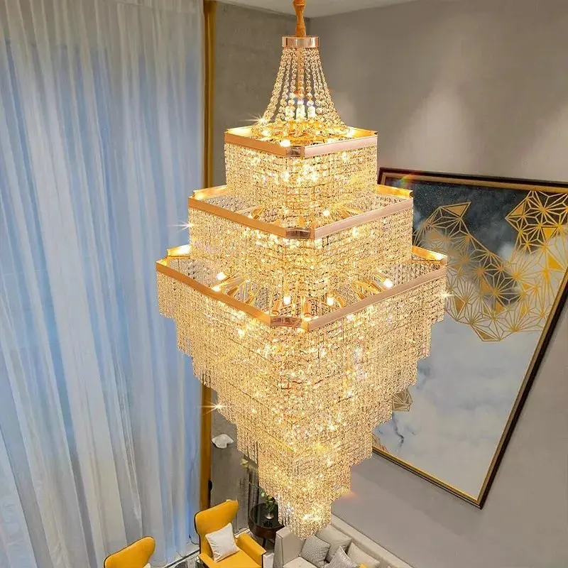 Rose Gold Stair Chandelier Luxury Chandelier - Image 4
