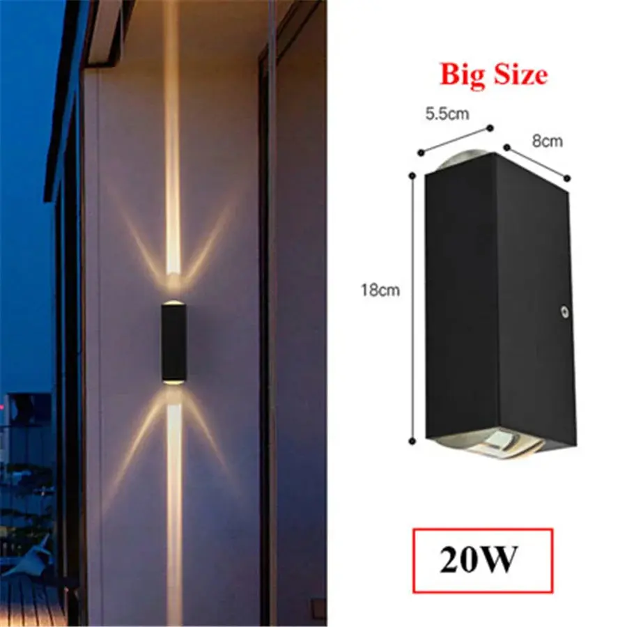 Waterproof LED Up Down Garden Wall Light - Image 7
