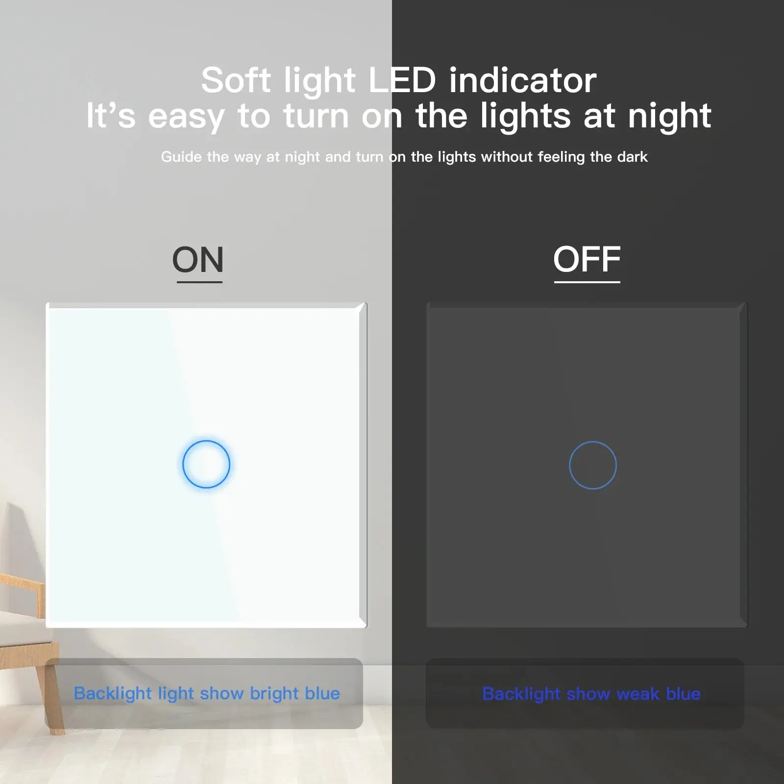 Wifi Light Smart Switch Grey White Black - Image 4